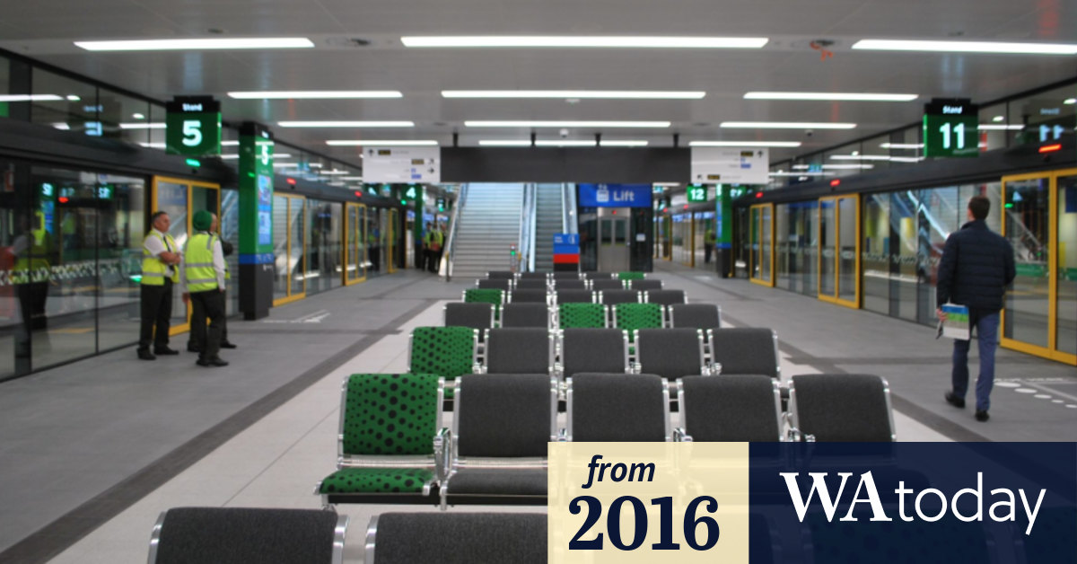 Perth's 'revolutionary' new 217m underground busport officially opens